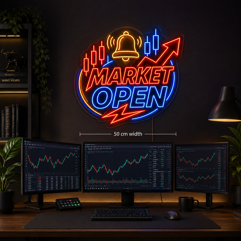 Market Open Neon LED Sign